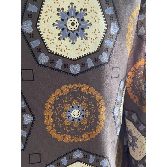 Ces Femme Mini‎ Dress Cold Shoulder Bell Sleeve Womens  L - Picture 7 of 12